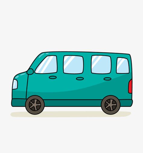 Van Cartoon, Vans For Kids, Note Decoration, Van Drawing, School Van, Letter Book, Cartoon Car Drawing, Car Png, Draw A Car