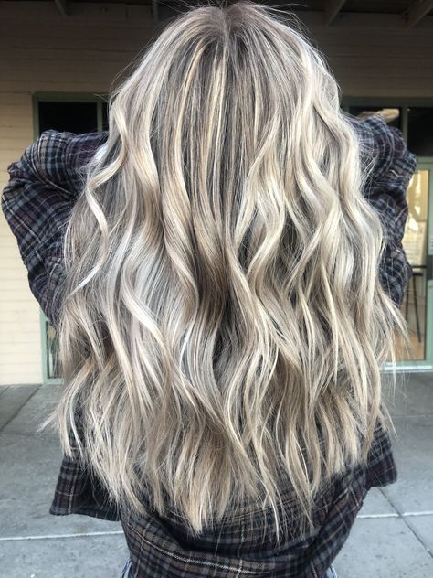 This appointment was about a 12 week maintenance. We did a half head foil, followed by a root tap and tone. To keep your hair this icy it is necessary to refresh your toner about every 8-12 weeks ❄️ Balayage, Cool Blonde For Fall, Dimensional Blonde With Root Tap, Best Hair Colour To Cover Grey, Tap Root Blonde, Cool Tone Dimensional Blonde, Icy Blonde Dimensional Hair, Half Head Balayage Blonde, Blonde Half Head Foils