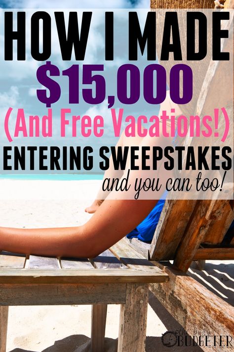 How I made $15,000 and free vacations entering sweepstakes and you can too! OMG! This is insane! A dozen vacations and that much money from a sweepstakes hobby?! (I didn't even know entering sweepstakes was a hobby!) And I am over here spending $100/month on craft supplies. Fail. What a great idea to make extra money with a hobby! Busy Budgeter, Free Sweepstakes, Hobbies For Adults, Enter Sweepstakes, Free Giveaways, Hobbies For Kids, Pch Sweepstakes, Online Sweepstakes, Hobbies That Make Money