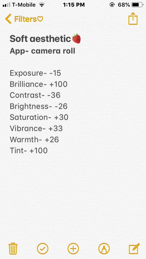 Iphone Editing Pictures Dark To Light, Soft Pink Filter Camera Roll, Angel Filter Camera Roll, Soft Filter Camera Roll, Iphone Adjust Filter, Dark Aesthetic Filter Camera Roll, Coquette Filter Camera Roll, Apple Camera Filters, Aesthetic Filter Camera Roll