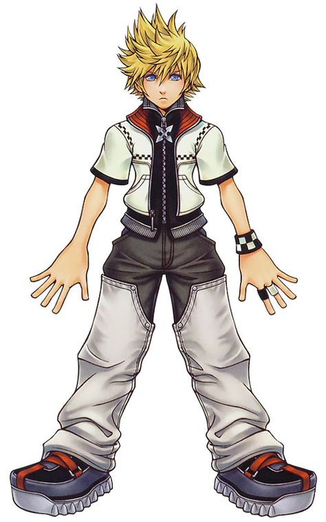 Kingdom Hearts | Square Enix | Disney Interactive Studios / Kingdom Hearts II's Roxas Roxas Kingdom Hearts, Kingdom Hearts 2, Tetsuya Nomura, Kingdom Hearts Characters, Kingdom Hearts Ii, Heart Costume, Kingdom Hearts Art, Heart Clothes, Kingdom Hearts 3