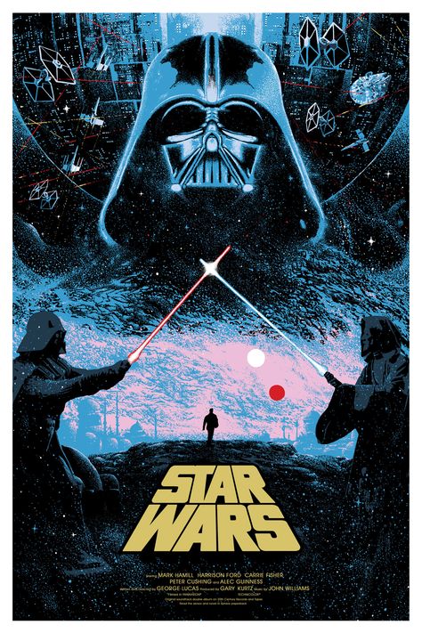 Killian Eng's new Star Wars poster Sztuka Science Fiction, Poster Tattoo, Kilian Eng, Star Wars Background, Robert Mcginnis, Fotografi Urban, By Kilian, Star Wars Episode Iv, Cuadros Star Wars