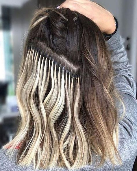 The Average Cost Of Hair Extensions (And Things To Be Careful Of) Balayage, Beauty Works Hair Extensions, Permanent Hair Extensions, Micro Bead Hair Extensions, Hair Extensions Tutorial, Beaded Hair Extensions, Hair Extensions Before And After, Fusion Hair Extensions, I Tip Hair Extensions