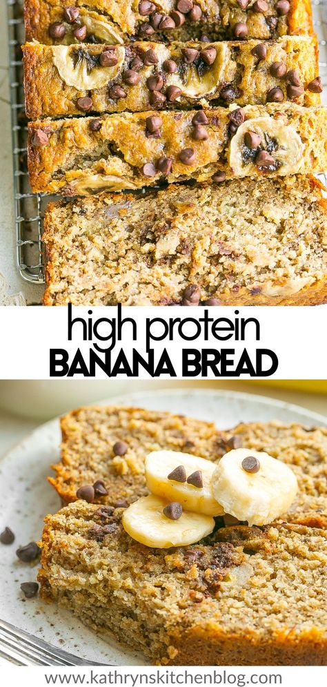 Ripe Banana Recipes Healthy, High Protein Banana Bread, Healthy Banana Recipes, Protein Banana Bread, Ripe Banana Recipe, Protein Banana, Protein Baking, Protein Bread, Banana Bread Muffins