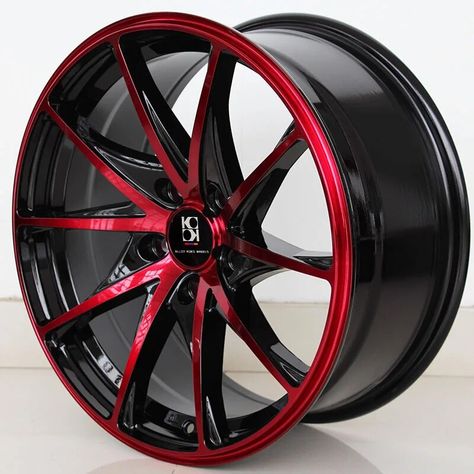 570.3C$ |17/18/19/20inch Red Spokes Black Rim Cast Alloy Wheel Hub Car Wheels| | - AliExpress White Rims, Rims For Cars, Black Rims, Black Car, Car Wheels, Alloy Wheel, Black And Red, Wheel, It Cast