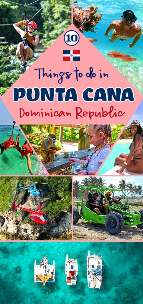 Here is a lowdown of some of the best things to do in Punta Cana, Dominican Republic! 🇩🇴🚁⛵️ ----------- #travel #blog #tips #tourism #vacation #ideas #tours #attractions #bucketlist Dominican Republic Tourism, Santo Domingo, Things To Do In The Dominican Republic, What To Take To Punta Cana, Things To Do Punta Cana, What To Do In Dominican Republic, Travel Punta Cana, Dominican Republic Travel Checklist, Dominic Republic Punta Cana