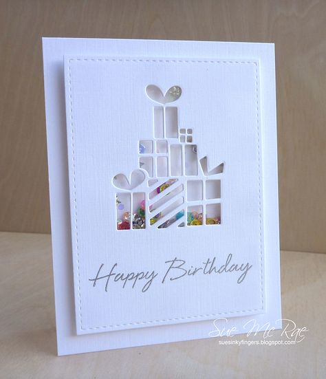 Cricut Embossing, Cricut Birthday Cards, Anniversaire Diy, Cricut Birthday, Unique Birthday Cards, Cricut Cards, Beautiful Handmade Cards, Birthday Cards Diy, Shaker Cards