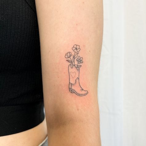 Album: Boot scootin’ 🤠 HANDPOKED || Cowboy boots | Cowgirl Boots . . #handpoke #stickandpoke #machinefree #tattoo #stickandpoketattoo #handpoked #smalltattoos #tinytattoos #handpokegoldcoast #minimaltatt #goldcoasthandpoke #tattooideas #tattooinspo #tattooartist #goldcoasttattoo Patchwork, Disco Cowboy Hat Tattoo, Cowboy Boot Bouquet Tattoo, Taylor Swift Cowboy Like Me Tattoo, Mini Cowboy Tattoo, Cowgirl Aesthetic Tattoo, Cowgirl Boot Tattoo Small With Flowers, Dainty Cowgirl Tattoo, Frog In Cowboy Hat Tattoo