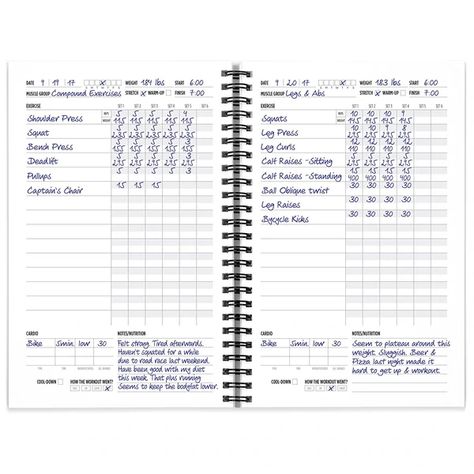 Workout Log Book, Exercise Log, Workout Book, Business Letter Format, Home Gym Exercises, Workout Log, Health Tracker, Healthy Exercise, Reduce Body Fat