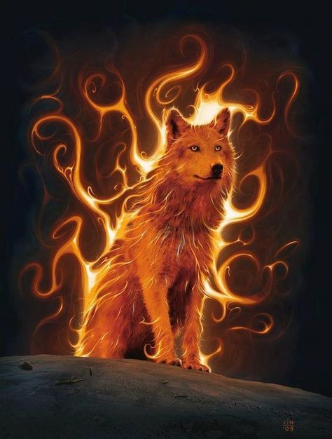 Flame Wolf, Fire Wolf, Fire Wolves, Fire Fox, Fantasy Wolf, Fantasy Art, Fantasy Wolves Spirit Animal, Fantasy Creatures Wolves, Magical Creatures Fantasy Origin Of Halloween, Creature Fantasy, Fantasy Wolf, Wolf Wallpaper, Animale Rare, Wolf Pictures, Wolf Spirit, Beautiful Wolves, Fire Art