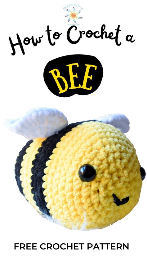 Learn how to crochet this cute amigurumi bumble bee pattern from scratch! #crochetbeepattern #crochetbumblebee #freebeepattern Bumble Crochet Pattern, Amigurumi Patterns, Bee Breezy Crochet Pattern, Chunky Yarn Bee Pattern, How To Make A Bumble Bee Crochet, Crochet Bumblebee Pattern, Amigurumi Bee Pattern Free, Bumble Bee Free Crochet Pattern, Crochet Animal For Beginners