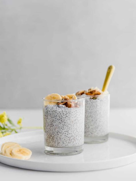 Chia Pudding Coconut Milk, Protein Chia Seed Pudding, Chai Pudding, Turmeric Smoothie Recipes, Coconut Chia Seed Pudding, Recipes With Coconut Cream, Coconut Cream Recipes, Packed Breakfast, Chia Seed Recipes Pudding