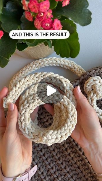 Crochet Designer MonoMey Studio on Instagram: "I can teach you how to make i-cord stitch 🧶 easy like 1-2-3 🥰 and you can use this stitch in many of your future crochet projects ☺️ As for me, I am using this stitch for making handles for the bags ☺️ How to crochet video tutorials are on my YouTube channel too ☺️ my channel name is “Crochet designer Simona” What to get the same cord that I am using? Visit monomey.com ☺️ or comment below and I will share the links ☺️ #howtocrochet #crocheting #tejer #learncrochet #hobby #crafts #crochetstitch #crochetersofinstagram #crochetlover #learn" Crochet Video Tutorials, Crochet I Cord, Crochet Handles, Crochet Tote Pattern, Handbag Tutorial, Crochet Bag Tutorials, Crochet Cord, Crochet Handbags Patterns, I Cord