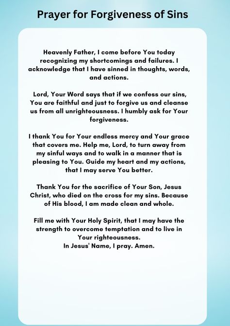 Praying For Forgiveness, Prayer Of Forgiveness Of Sin, Forgiveness Of Sins Prayers, How To Ask God For Forgiveness, Prayer To Repent Sins, Prayer For Forgiveness From Lust, Prayers For Sin, Repentance Prayer For All Sins, Prayer For Sins Forgiveness