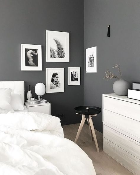 Stone grey bedroom Nordic Style Bedroom, Bedroom Design Trends, Bilik Tidur, Scandinavian Bedroom, Grey Bedroom, Hus Inspiration, Gray Bedroom, Trendy Home, White Bedroom