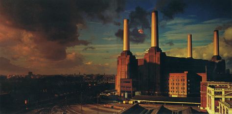 brown high-rise building Pink Floyd #animals #London #pigs album covers #Battersea #1080P #wallpaper #hdwallpaper #desktop Pink Floyd Wallpaper Aesthetic, Pink Floyd Background, Pink Floyd Dogs, Pink Floyd Pig, Pink Floyd Album Covers, Pink Floyd Wallpaper, Led Zeppelin Poster, Pink Floyd Albums, Wallpaper Brown
