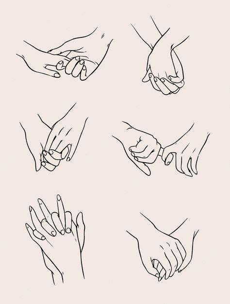 Holding Hands Sketch, Hand Holding Tattoo, Mains Couple, Couples Holding Hands, Tattoo Main, Holding Hands Drawing, Pola Tato, Girls Holding Hands, Hands Drawing