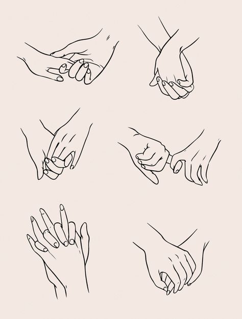 Holding Hands Sketch, Hand Holding Tattoo, Couples Holding Hands, Mains Couple, Tattoo Main, Holding Hands Drawing, Girls Holding Hands, Pola Tato, Hands Drawing