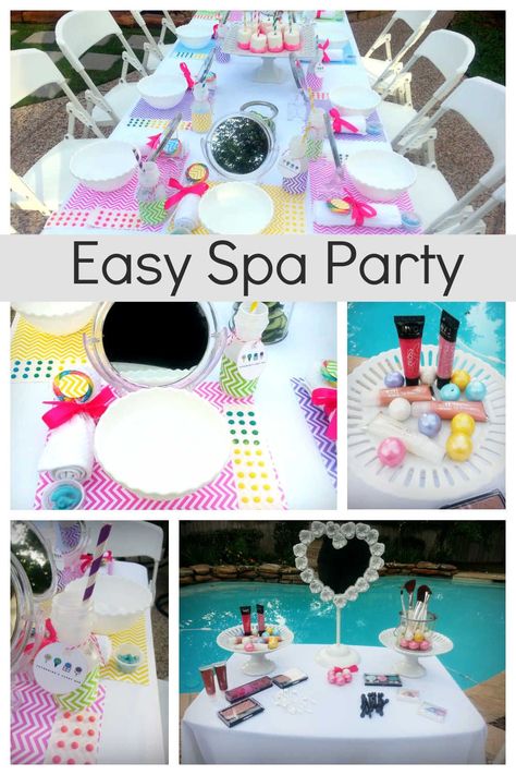 Need help with ideas for a girls birthday? Teens and pre-teens will love the idea of a spa party. This is a gorgeous party idea that girls will love. Utilizing simple decoration, delicious food treats and easy party favors, this is the kind of party that even grown woman would be jealous of. Food For Spa Party, Girls Spa Day Birthday Party, Spa Kids Birthday Party, Girls Spa Birthday Party Ideas, Girls Spa Party Ideas Kids, Spa Party Ideas For Girls Birthday, Spa Birthday Party Ideas For Kids, Spa Party Food, Spa Party Girls