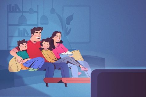 Family Watching Tv Drawing, Family Watching Tv Illustration, Watching Tv Art, Watching Tv Drawing, Watching Tv Cartoon, Happy Family Drawing, Watching Tv Illustration, Happy Family Cartoon, Purposive Communication