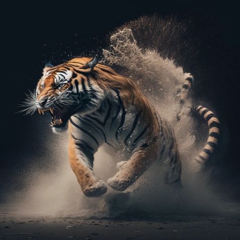 Tiger attack videos Wallpapers, Tattoos, Tiger Attack, Tiger Artwork, Animal Attack, Rocky Balboa, Whatsapp Dp, Balboa, Rocky