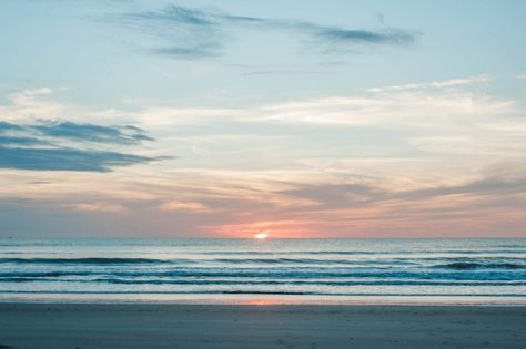 sunrise over the Atlantic ocean in Cocoa Beach, Florida Sunrise Over The Ocean, Sunrise Over Ocean, Beta Club, Philippine Culture, Sunrise Florida, Beach Therapy, Ocean Sunrise, Cocoa Beach Florida, Beach Paintings