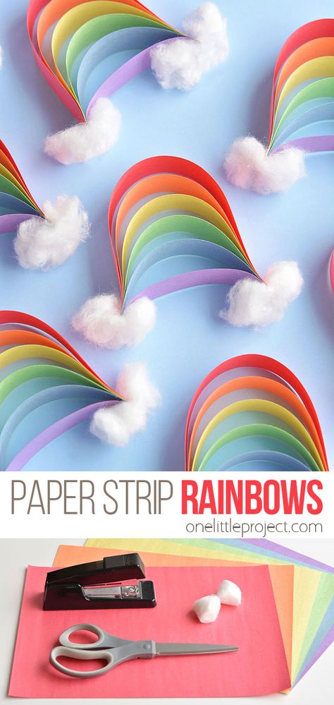 Take And Make Crafts, Rainbow Diy, Construction Paper Crafts, Art Projects For Adults, Diy Bricolage, Rainbow Crafts, Make Paper, Fun Craft, Paper Crafts For Kids
