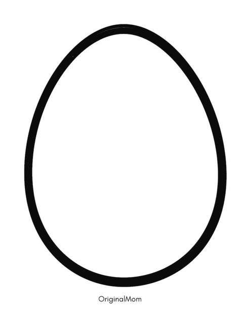 Free Printable Easter Egg Template PDF great for Kids Easter Egg crafts this spring. Egg Pattern Template, Easter Egg Ideas For Kids, Egg Templates Printable Free, Easter Egg Pictures Free Printable, Easter Egg Print Out, Egg Stencil Free Printable, Egg Outline Printable, Easter Eggs Printable Free, Easter Egg Cutouts