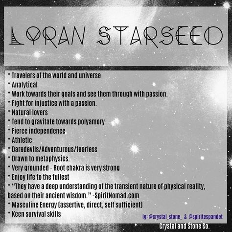 Crystal and Stone Co. LLC on Instagram: “✨👽🌌🤍Yesterday we discussed Lyran starseeds. The oldest souls in the galaxy 🌌 💫These Starseeds have a sense of Adventure and fearlessness…” Lyran Starseed Symbol, Draconian Starseed, Lyra Starseed, Lyrian Starseed, Lyran Starseed Aesthetic, Lyran Starseed, Star Beings, Starseed Quotes, Star Seed