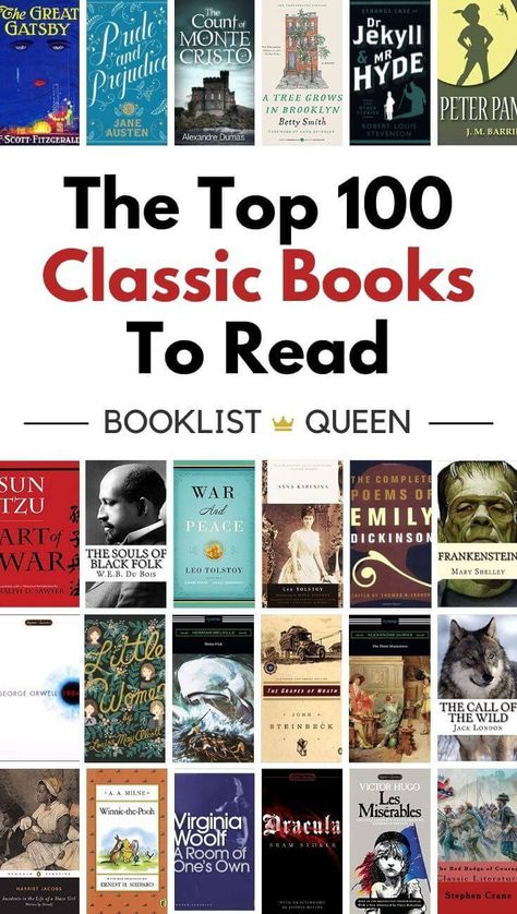 Classic Book Reading List, Literary Classics Book Lists, Classic Literature To Read, Best 100 Books Of All Time, 140 Classic Books To Read, 40 Books To Read Before 40, 100 Classic Books To Read List, Top 100 Books Of All Time, Old Books To Read Literature