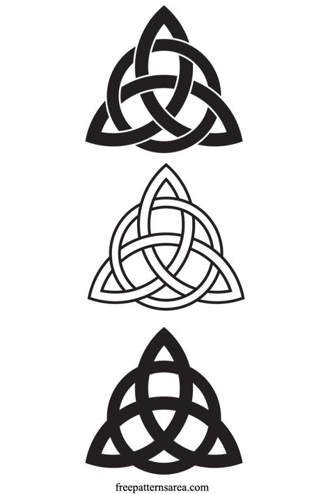 Charmed Symbol, Trinity Knot Tattoo, Sacred Geometric Symbols, Triquetra Symbol, Celtic Knot Tattoo, Celtic Triquetra, Symbol Jewelry, Knot Tattoo, Celtic Trinity Knot