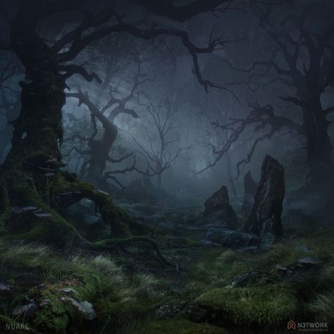 Christian Dimitrov | Concept Art World Foto Macro, Dark Landscape, Concept Art World, Heroic Fantasy, Rpg Map, Landscape Concept, Fantasy Forest, Landscape Background, Fantasy Places