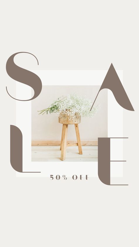 Sale Story Instagram Ideas, Sale Story Instagram, Canva Typography, Sale Story, Sale Instagram Story, Sale Aesthetic, Sale Announcement, Sale Graphic, Sale Instagram Post