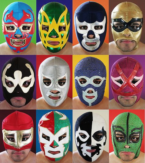 Masks by OsoBear. Luchadorè masks. #TacoLu #Lunited Mexican Art, Croquis, Lucha Mask, Mexican Wrestler, Luchador Mask, Mexican Mask, Wrestling Posters, Mask Designs, Masks Art