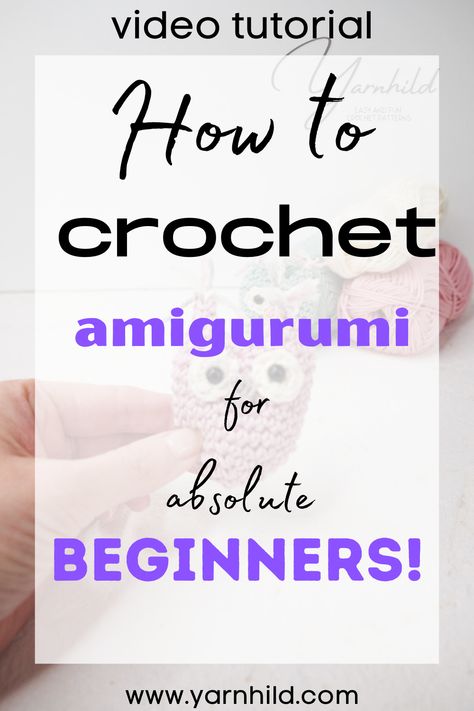 Beginners Crochet Animals, Amigurumi Patterns, Amigurumi How To Make, Learn To Crochet For Beginners Tutorials, Beginners Crocheting Video Tutorials, Learn To Crochet Amigurumi, Free Beginner Amigurumi Crochet Patterns, Amigurumi Beginner Tutorial, Crochet Stitches For Amigurumi