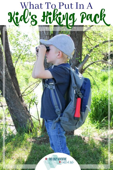 Looking to hit the trails? Check out this hiking pack for kids. It has just enough stuff for beginners or those hiking with parents. Perfect for camping as well. #hiking #camping #summer #nature #kids #PoweringAdventure (AD) Ultralight Backpacking, Nature, Hiking With Kids, Hiking Snacks, Camping Summer, Camping For Beginners, Hiking Pack, Hiking Essentials, Camping Guide