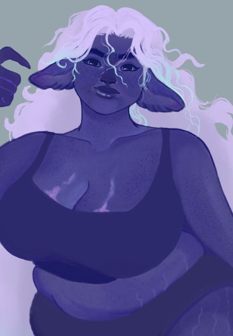 (17) feywildhoney on Tumblr Firbolg Woman, Firbolg Character Design, Firbolg Female, Female Firbolg, Wildfire Druid, Dnd Firbolg, Fantasy Things, White Person, Dnd Character