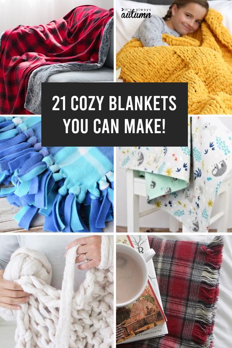 Blanket Made By Hand, Easy Homemade Blankets, Hand Tied Blanket, Homemade Blanket Ideas, How To Make Blankets, How To Make A Blanket, Diy Christmas Blankets, Knot Blankets, Diy Blankets No Sew