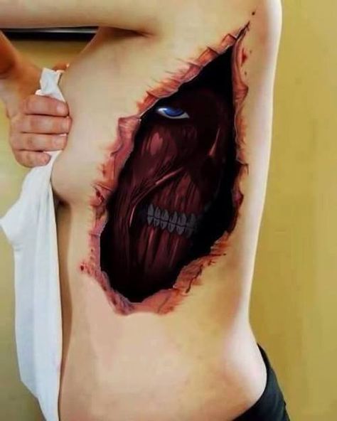 AoT SnK body painting Anime Tattoo Design, Attack On Titan Tattoo, Gaming Anime, Anime Tattoo, Geniale Tattoos, Gaming Tattoo, Tattoo Design Ideas, Badass Tattoos, Game Lovers