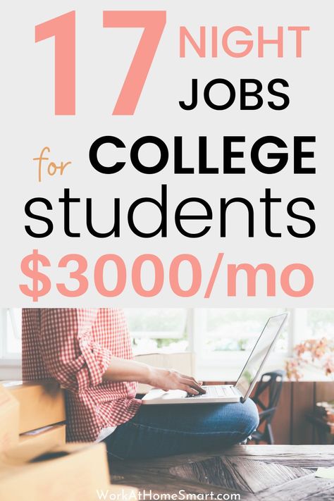Online Jobs For College Students, Jobs For College Students, Best Side Jobs, Online Jobs For Students, Online Jobs For Teens, College Job, Easy Online Jobs, Night Jobs, Flexible Jobs