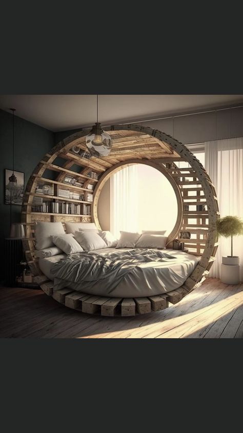 100 Most Amazing Modern Round Beds Ideas You'll Ever See Bedroom bed design, Bed design, Bedroom ideas for small rooms cozy 2023 Bedrooms With Circle Beds, Circle Bed Frames, Circle Bed Designs, Circle Bed Bedroom, Circle Mattress, Circle Bed, Bedroom Ideas For Small Rooms Cozy, Carpet Ideas 2023, Beds Ideas