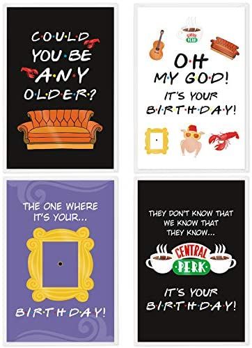 AmazonSmile : Friends TV Show Birthday Cards Assortment with Envelopes Funny Greeting card Friends TV Show Gifts 4 x 6 Inches, 24 PCS : Office Products Friends Tv Show Birthday, Friends Tv Show Gifts, Diy Birthday Invitations, 16th Birthday Decorations, Happy Birthday Friends, Tv Gift, 21st Birthday Cards, Birthday Party Theme Decorations, Bday Cards