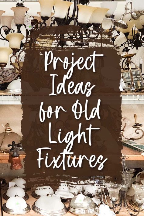 Upcycling, Uses For Old Glass Light Shades, Lampshade Upcycle Repurposed, Glass Light Shades Repurposed, Lamp Base Repurpose, Upcycled Lamps Ideas, Upcycle Projects Repurposed, Upcycle Old Light Fixtures, Glass Shades Repurposed