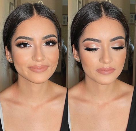 Quincenera Makeup, Glam Bride Makeup, Quinceanera Makeup, Ball Makeup, Wedding Eye Makeup, Glam Wedding Makeup, Wedding Makeup For Brown Eyes, Engagement Makeup, Make Up Braut