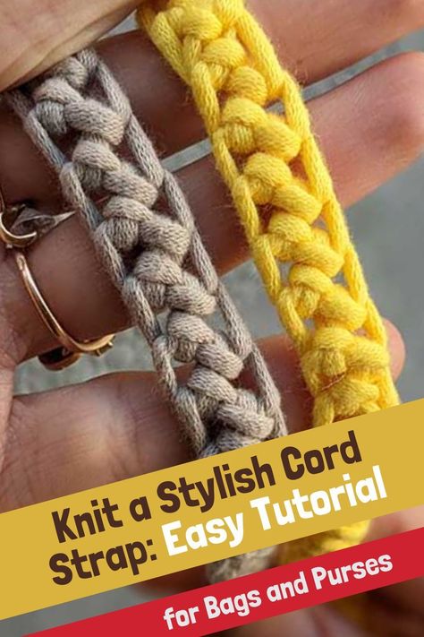 In this article, we will guide you through an easy step-by-step tutorial on knitting a cord strap, allowing you to enhance your accessories with a handmade touch.Learning how to knit a cord strap for your bags and purses opens up a world of possibilities for personalization and style.Personalizing your bags and purses with unique and functional accessories can elevate your style and showcase your creative flair.One simple and versatile accessory you can make is a knitted cord strap... Knit Stitches, Crochet Purse Strap, Knitted Cord, Toddler Purse, Hello How Are You, Knitting Bag Pattern, Paracord Tutorial, Bags Pattern, Knit Purse