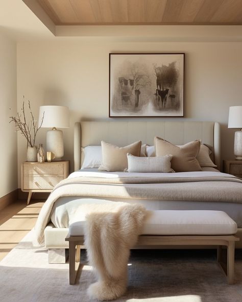 Cozy Main Bedroom, Realistic Bedroom Ideas, Bedroom Inspirations Decor, Unisex Bedroom Ideas, Realistic Bedroom, Bedroom Apartment Ideas, Spare Room Decor, Restoration Hardware Bedroom, Family Bedroom