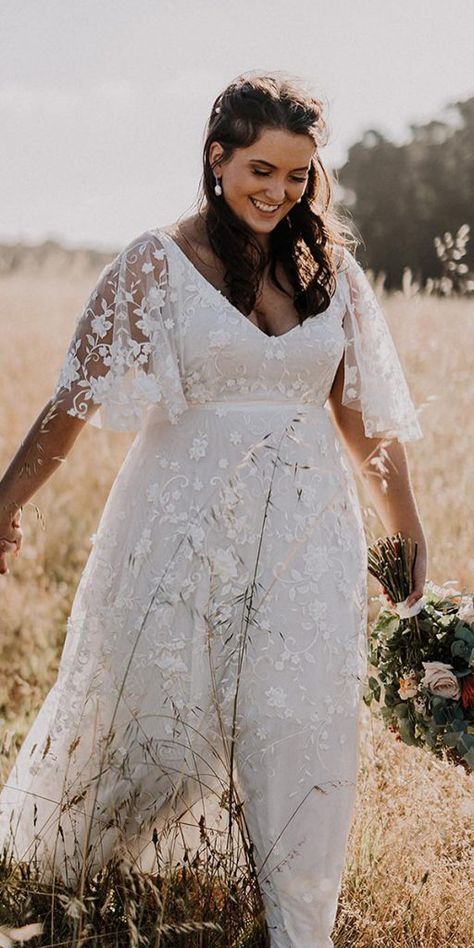 Simple Plus Size Wedding Dresses, Plus Size Wedding Dresses With Sleeves, Curvy Wedding, Plus Wedding Dresses, Wedding Dresses A, Wedding Dresses A Line, Plus Size Wedding Dresses, Dresses A Line, Plus Size Wedding Gowns