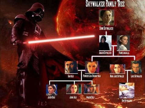 Skywalker family tree Science Fiction, Skywalker Family Tree, Skywalker Family, Star Wars 2, I Found You, Family History, Far Away, Family Tree, Good Movies