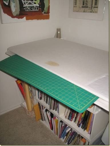 15 Inspiring Sewing Table Designs - The Sewing Loft Ironing Table, Soccer Scarf, Sewing Room Inspiration, Sewing Room Storage, Ironing Boards, Sewing Spaces, Quilt Studio, Coin Couture, Sewing Room Design