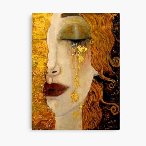 Cart | Redbubble Anne Marie Zilberman, Golden Tears, Art Klimt, Oil Painting Materials, Abstract Wall Art Painting, Gustav Klimt Art, Klimt Art, Klimt Paintings, Paintings Famous